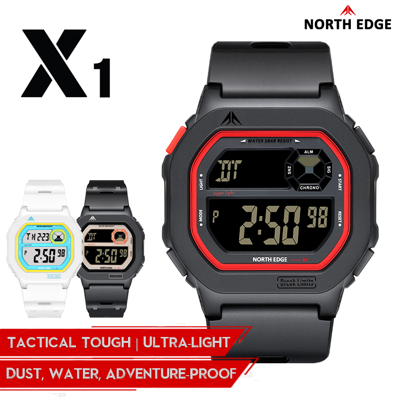 Diver Watch 300M - NORTH EDGE X1 Square Screen Digital