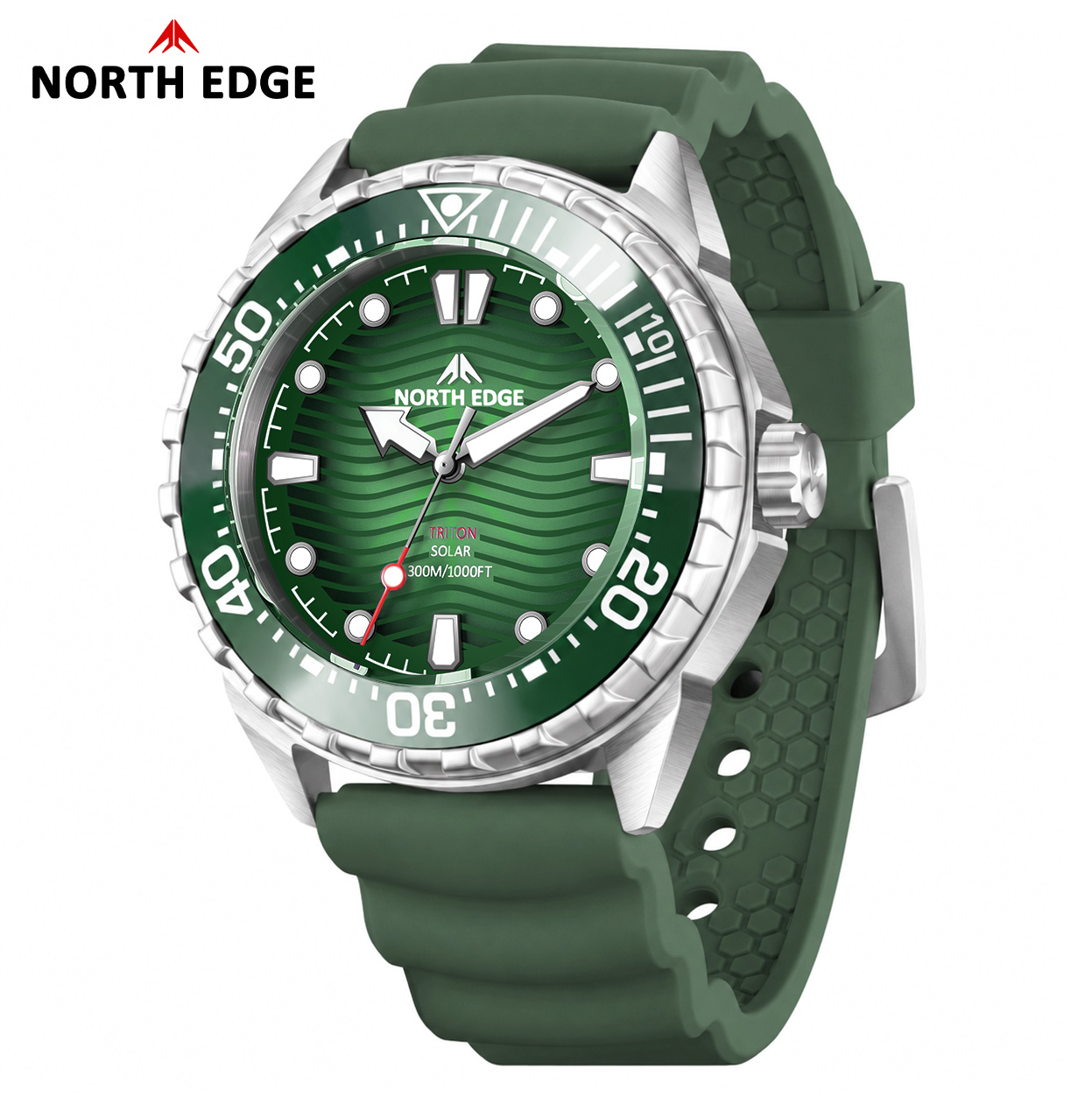 Diver Watch 300M - NORTH EDGE 2026 New TRITON Solar