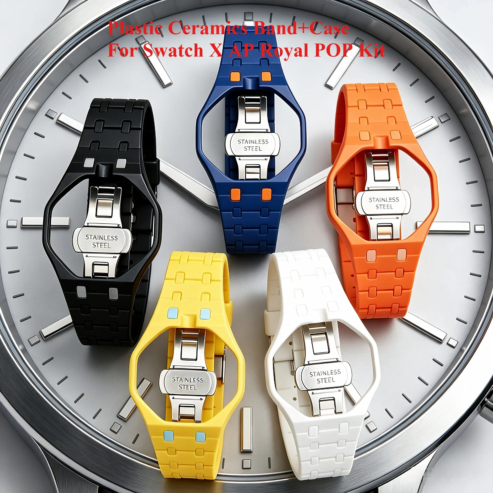 Luxury Watch With Bracelet - Luxury Modification Kit for Swatch X