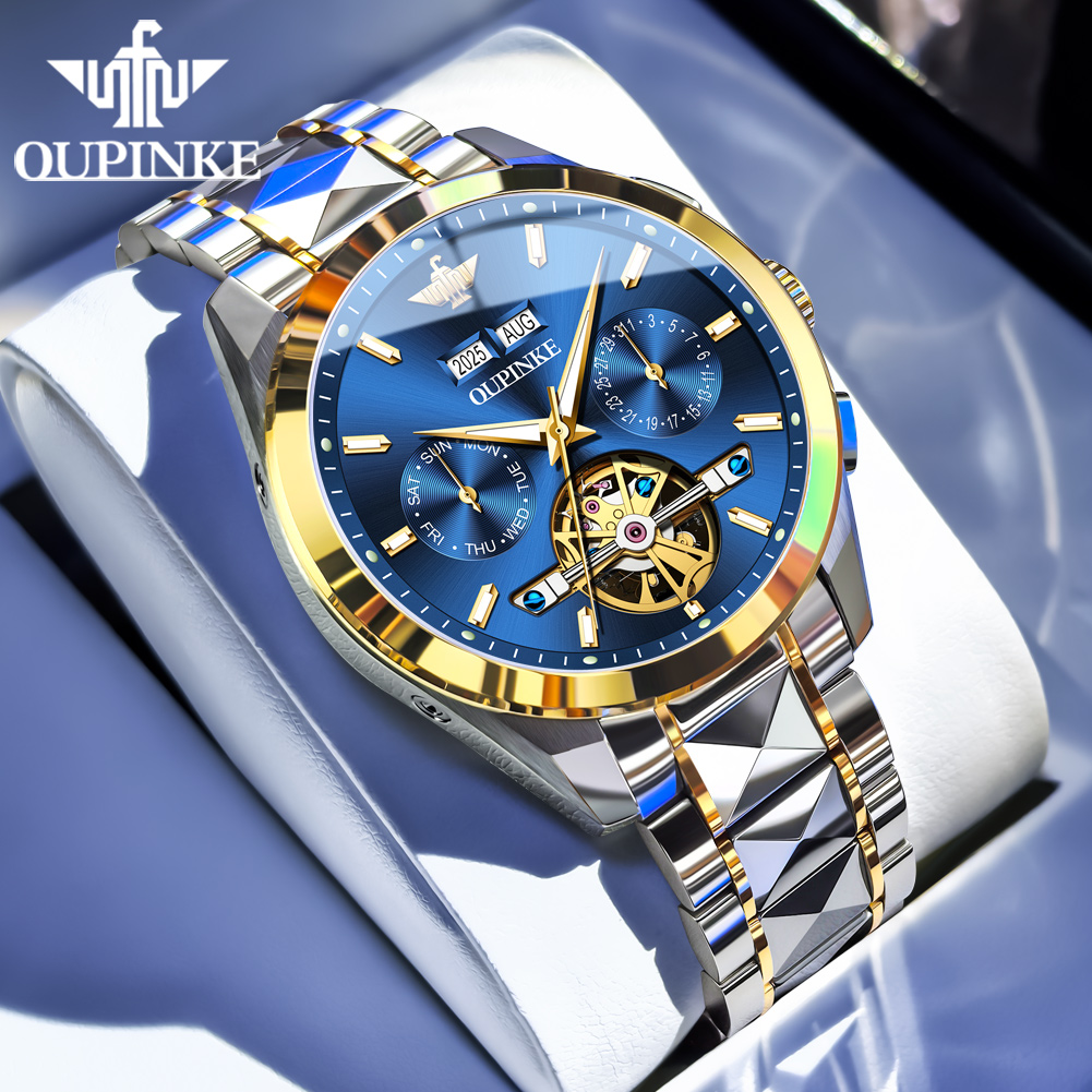 Luxury Watch Business - OUPINKE Men's Watches Luxury Fashion Tungsten