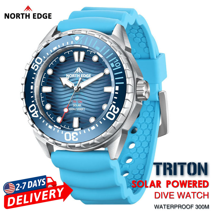 Diver Watch 300M - NORTH EDGE 2026 New TRITON Solar