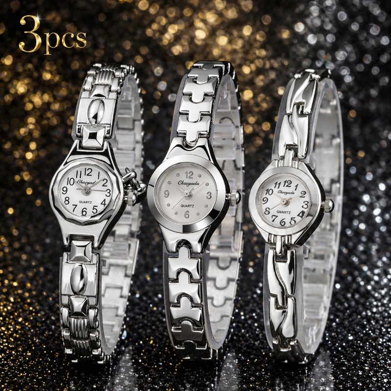 3 Pieces Fashion Women Watches - огляд і ціна Luxury Watch With Arabic Numerals
