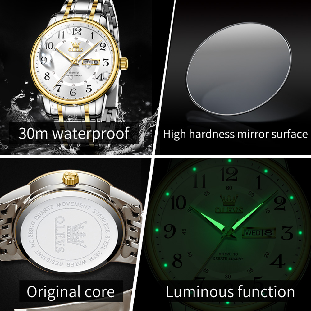 OLEVS Casual fashion men's wat - огляд і ціна Luxury Watch With Arabic Numerals