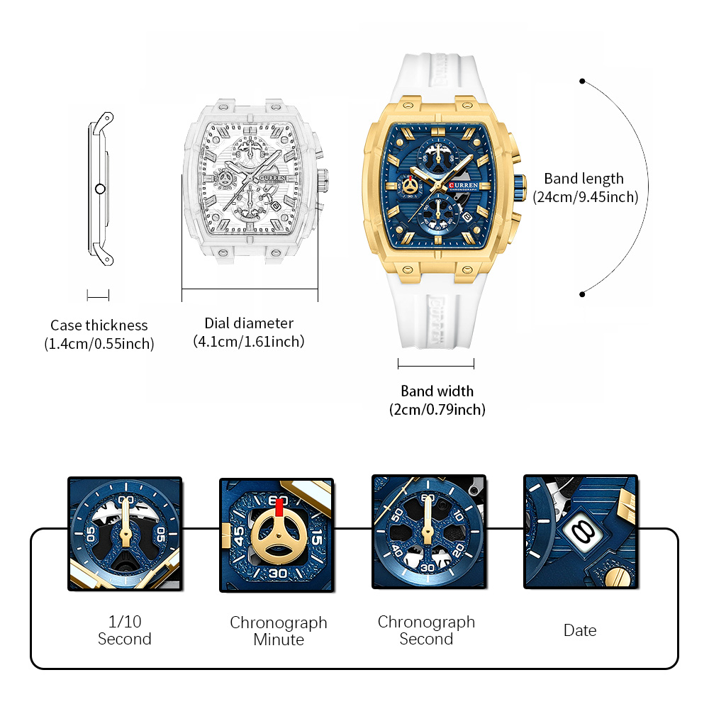 CURREN Luxury Vintage Watch fo - огляд і ціна Luxury Watch With Bracelet