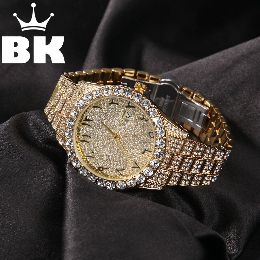 THE HIP HOP Big Dial Full Iced - огляд і ціна Luxury Watch With Arabic Numerals