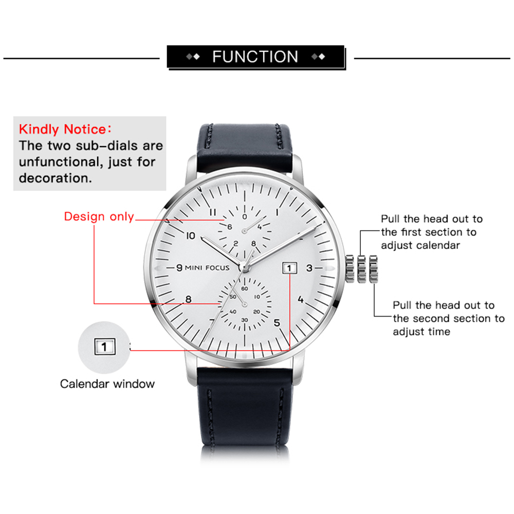 MINI FOCUS Business Quartz Man - огляд і ціна Luxury Watch On Sale