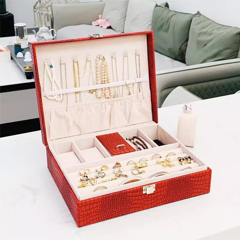 Portable Jewelry Box Leather L - огляд і ціна Luxury Watch E Jewellery