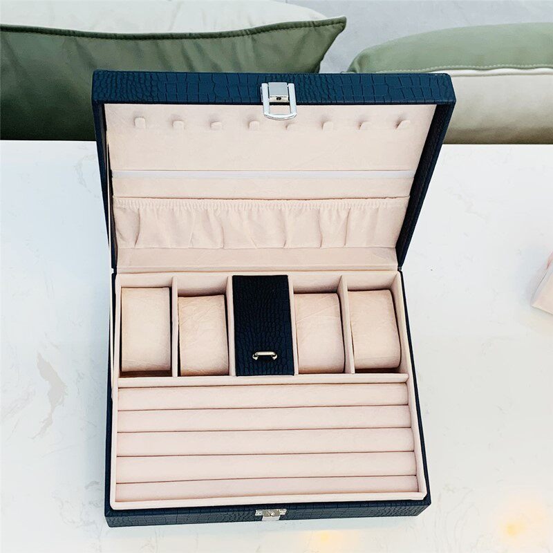 Portable Jewelry Box Leather L - огляд і ціна Luxury Watch E Jewellery