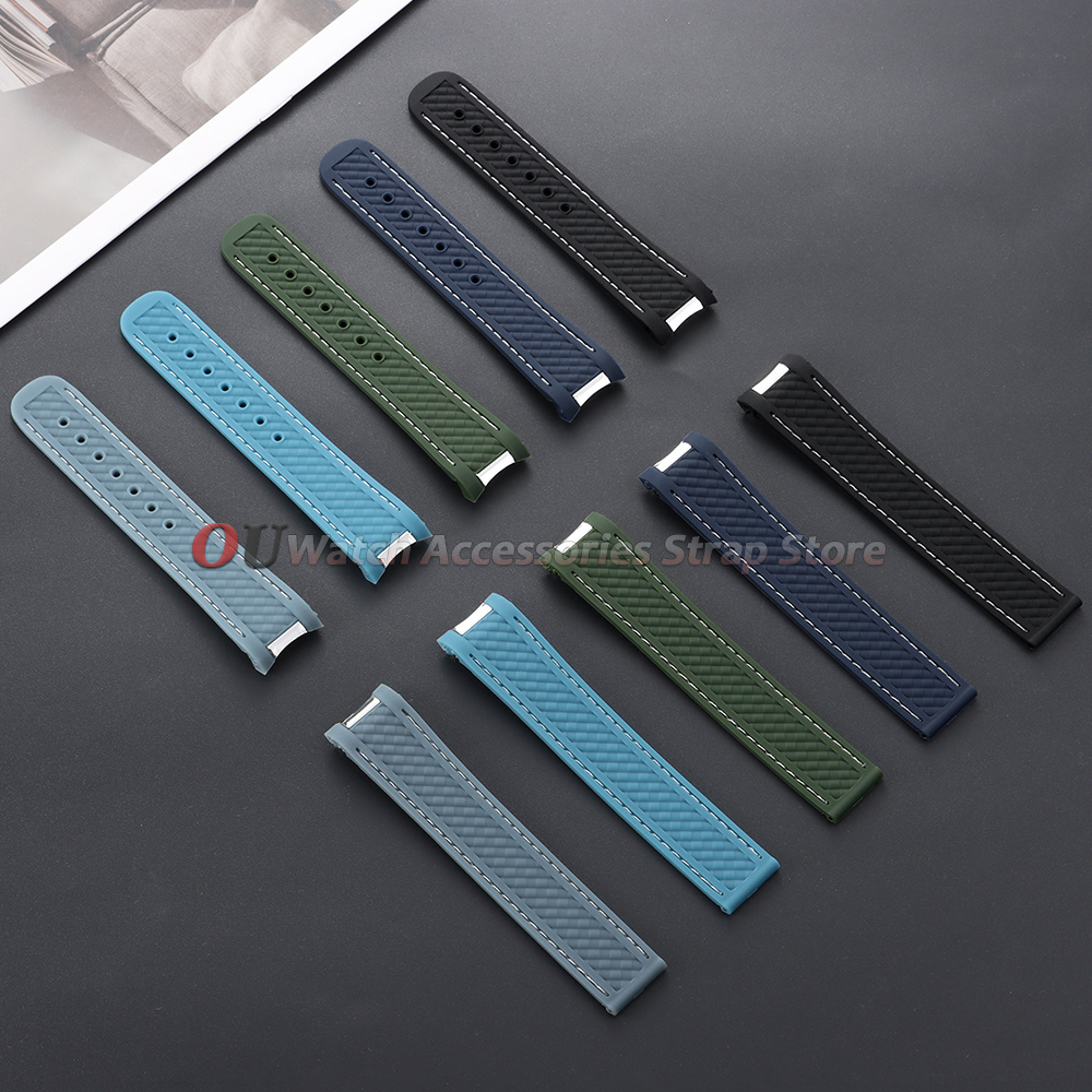 Curved End Silicone Watch Stra - огляд і ціна Omega Watch Seamaster