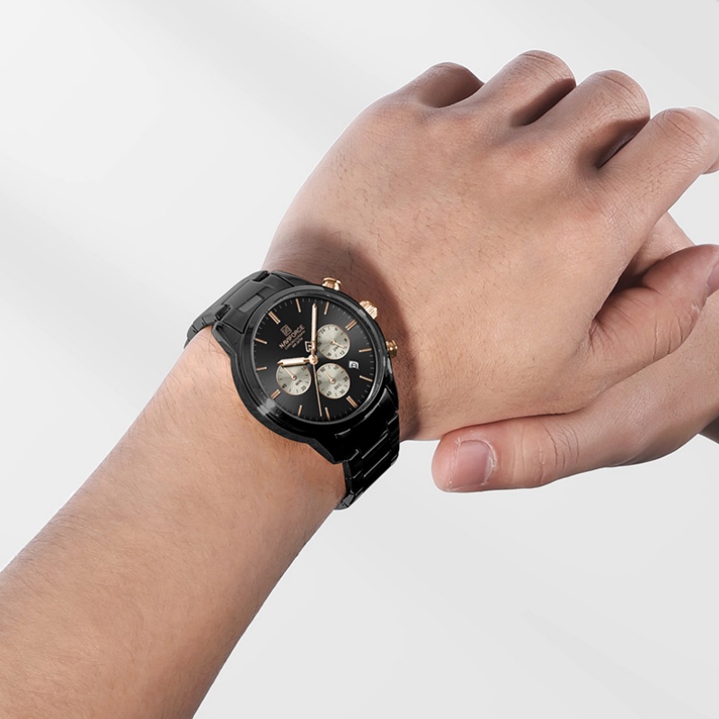 NAVIFORCE Men Quartz Chronogra - огляд і ціна Luxury Watch With Bracelet