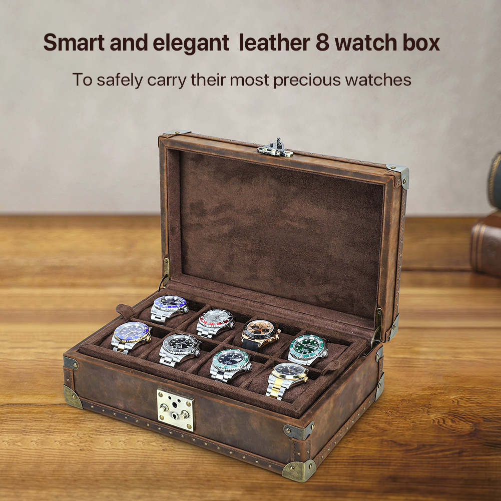 Luxury Genuine Leather 8 Slots - огляд і ціна Luxury Watch E Jewellery