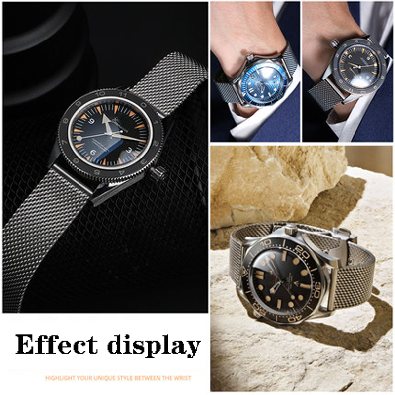 20mm 22mm solid Stainless Stee - огляд і ціна Omega Watch Seamaster