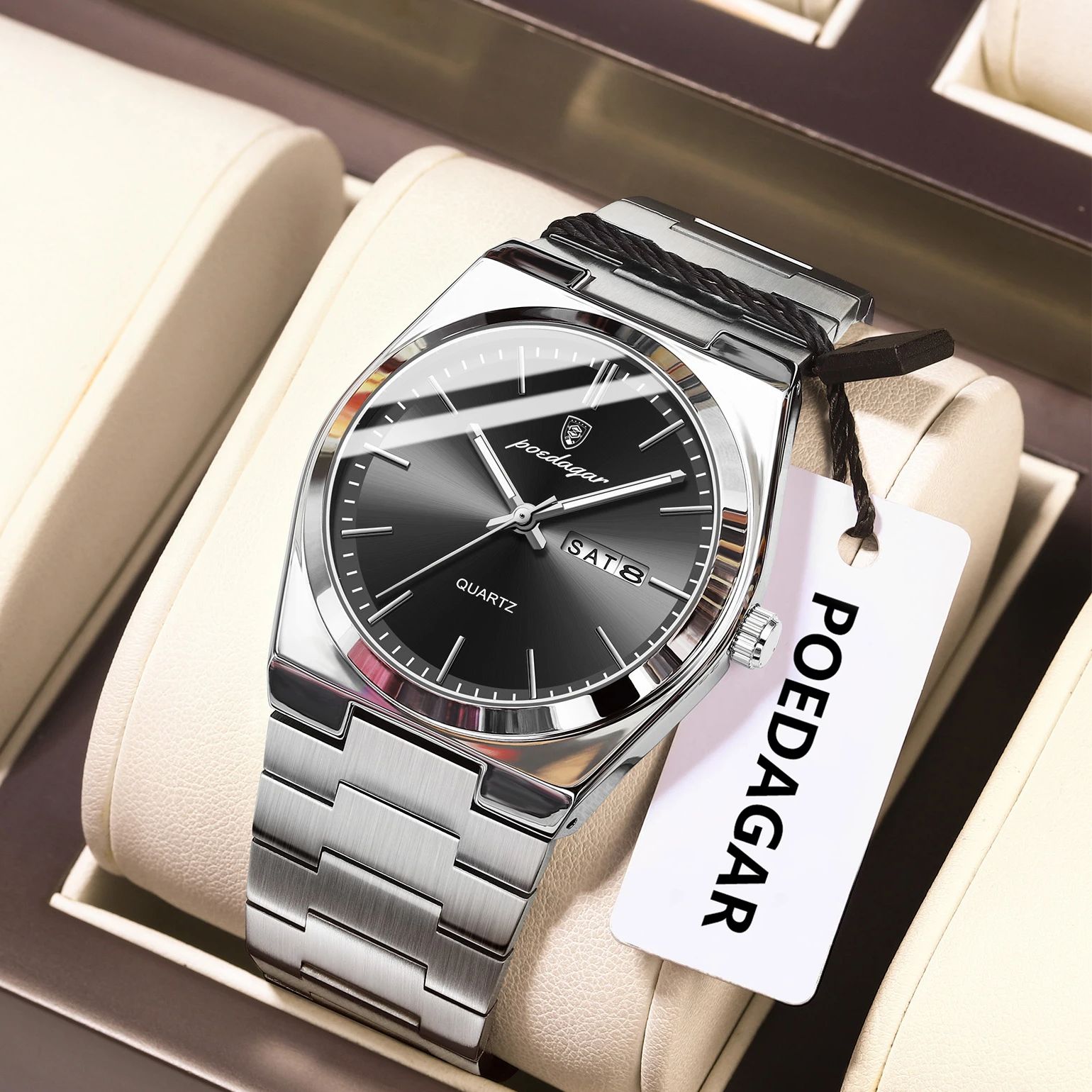 POEDAGAR Luxury Men's Quartz W - огляд і ціна Luxury Watch Cartier