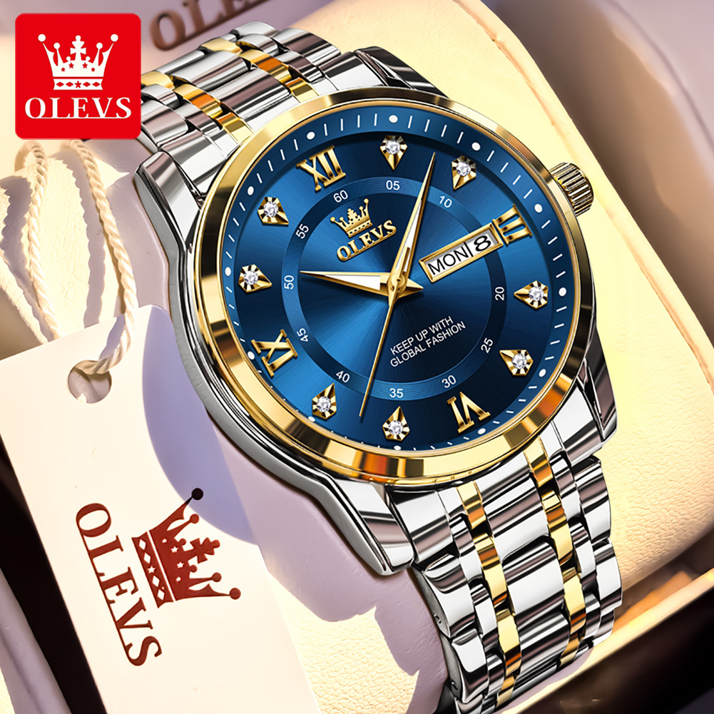 OLEVS Brand Fashion men's watc - огляд і ціна Luxury Watch Business