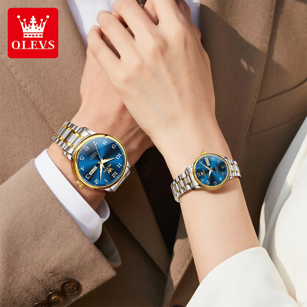 OLEVS Original Couple Watch 2  - огляд і ціна Luxury Watch With Arabic Numerals