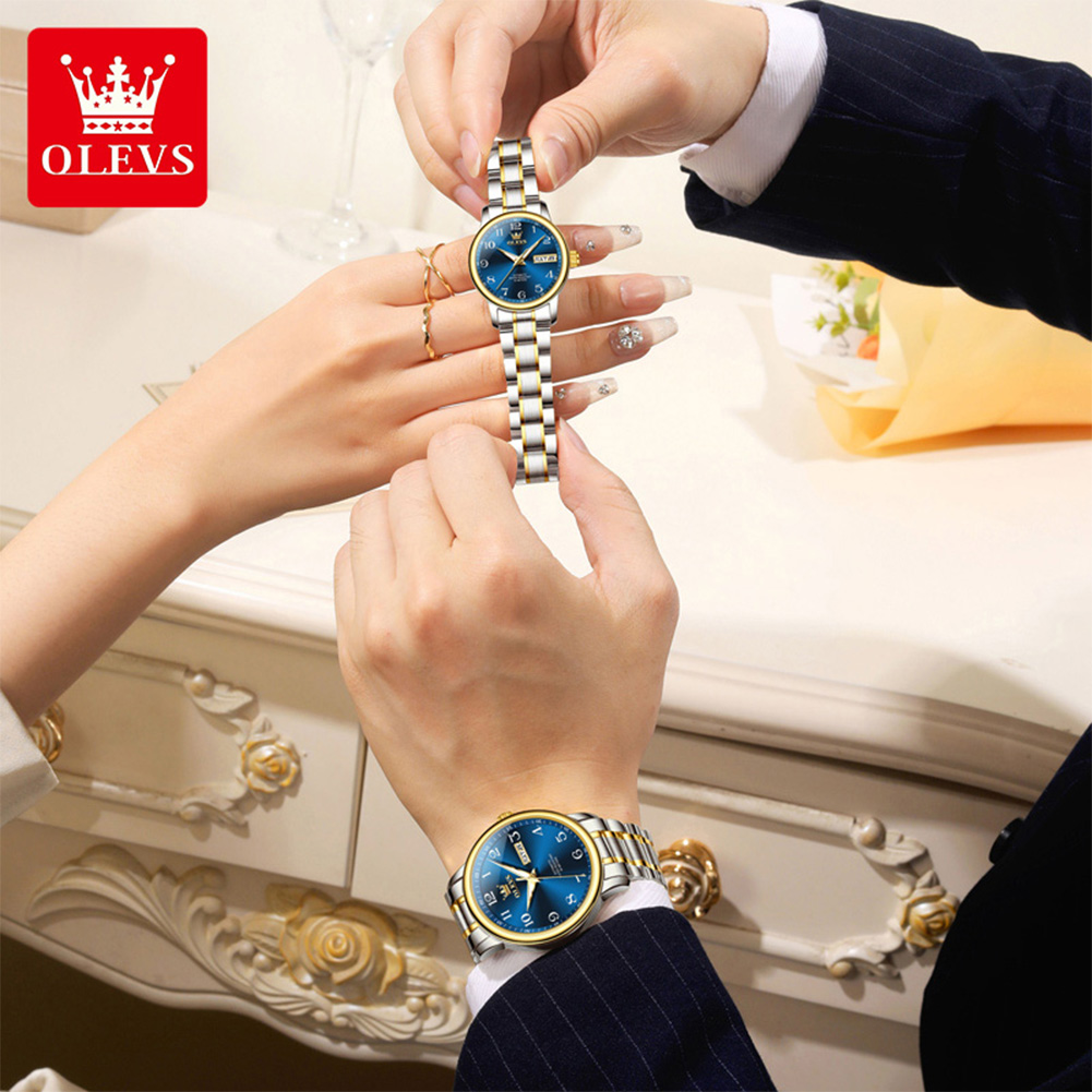 OLEVS Original Couple Watch 2  - огляд і ціна Luxury Watch With Arabic Numerals