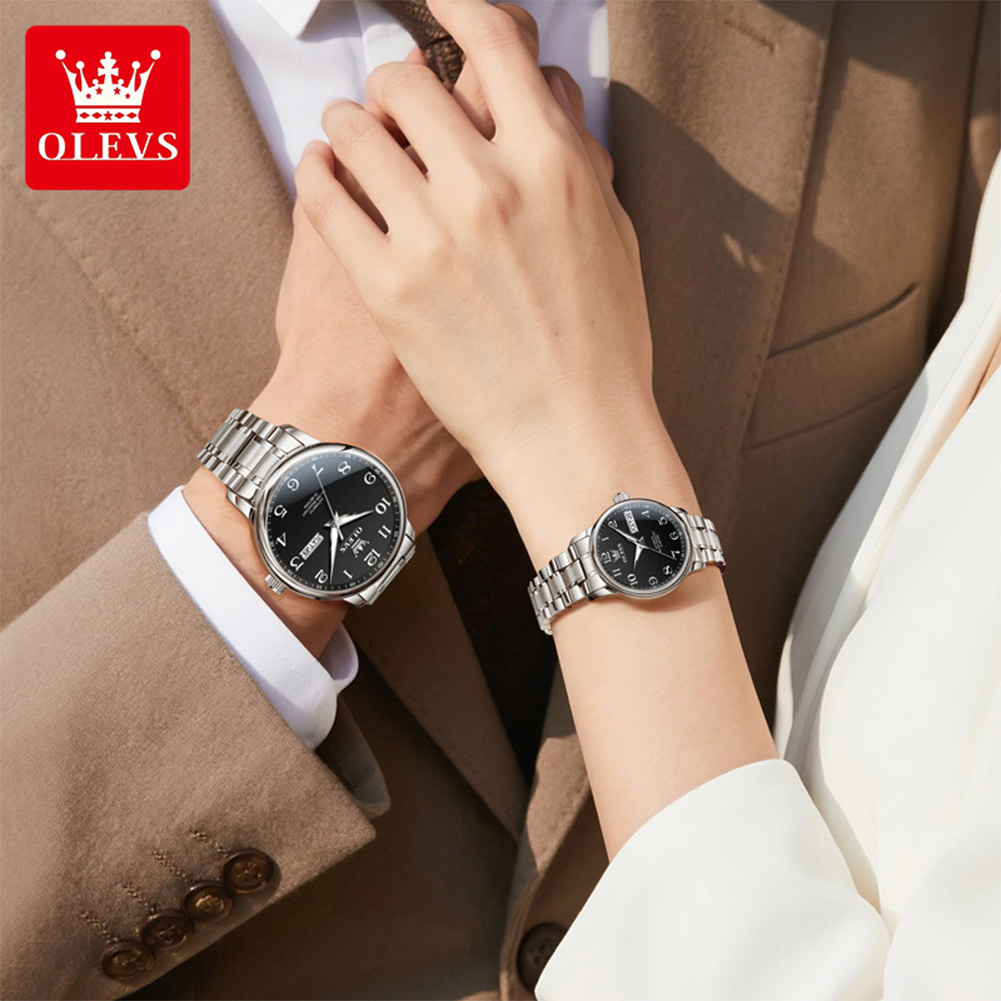 OLEVS Original Couple Watch 2  - огляд і ціна Luxury Watch With Arabic Numerals