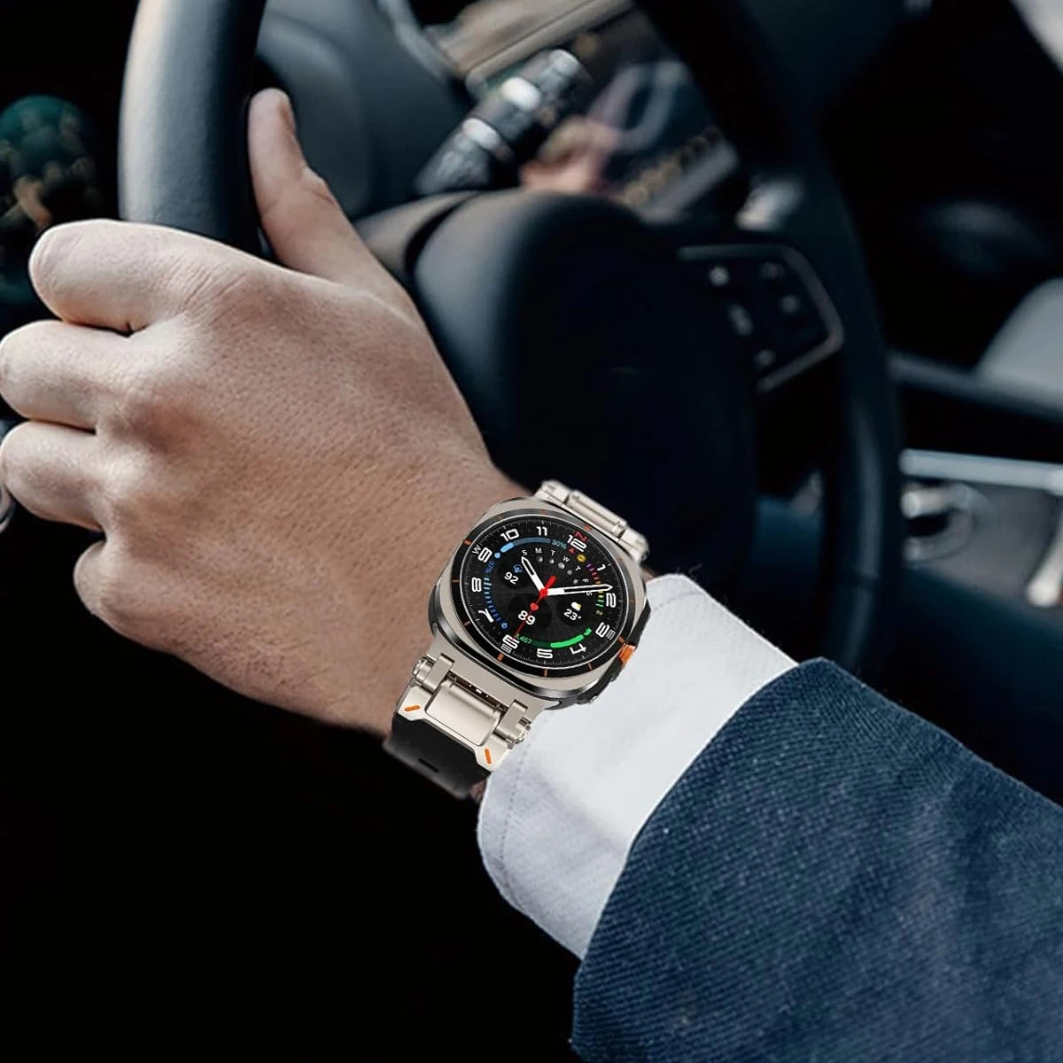 Luxury Leather Band for Samsun - огляд і ціна Luxury Watch Galaxy
