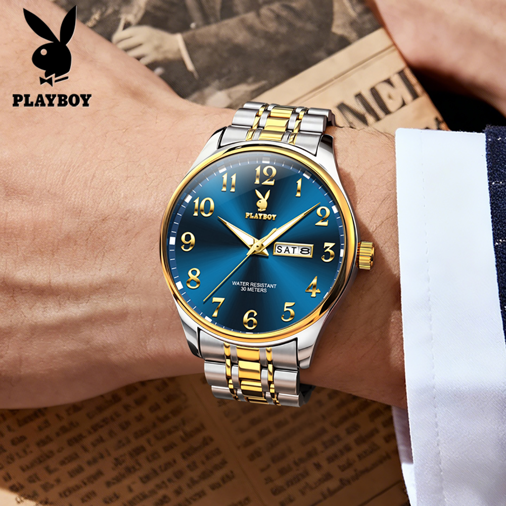 PLAYBOY 3533 Brand original au - огляд і ціна Luxury Watch With Arabic Numerals