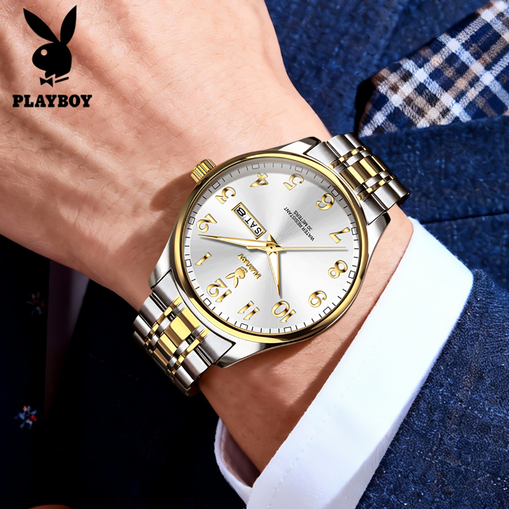 PLAYBOY 3533 Brand original au - огляд і ціна Luxury Watch With Arabic Numerals