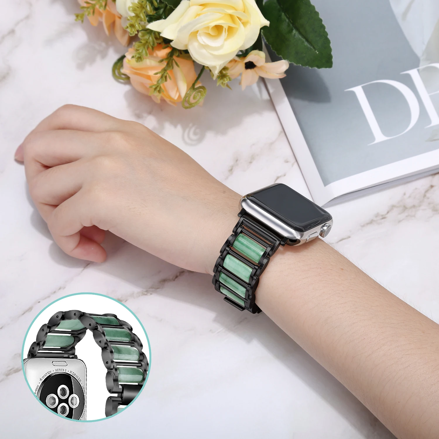 Emerald Jewellery+Metal Strap  - огляд і ціна Luxury Watch E Jewellery