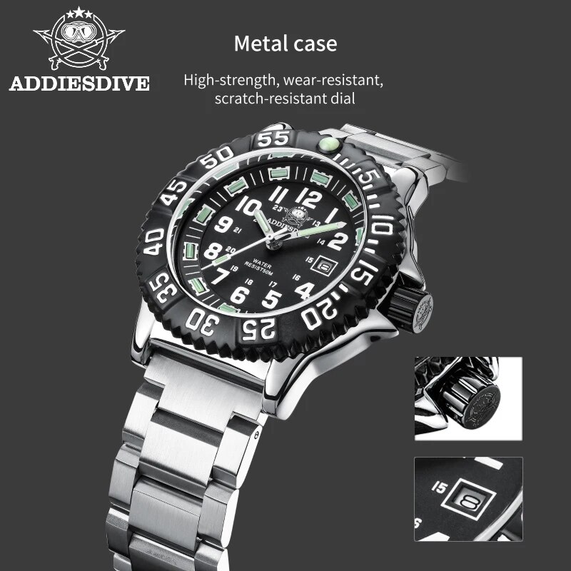 Addies Dive Men Fashion Casual - огляд і ціна Diver Watch 300M