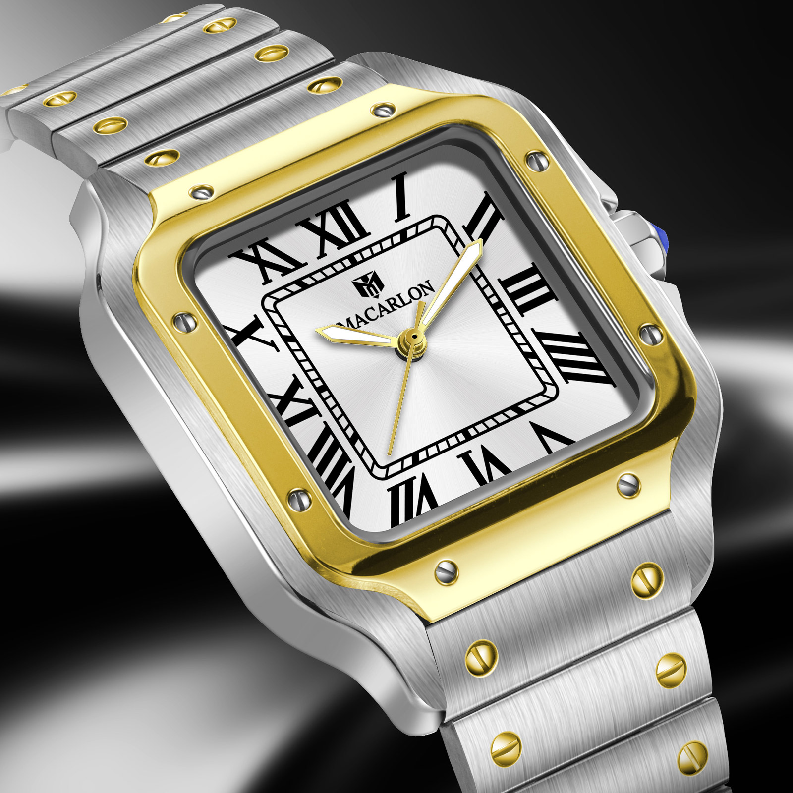 MACARLON Square Men's Automati - огляд і ціна Luxury Watch In China