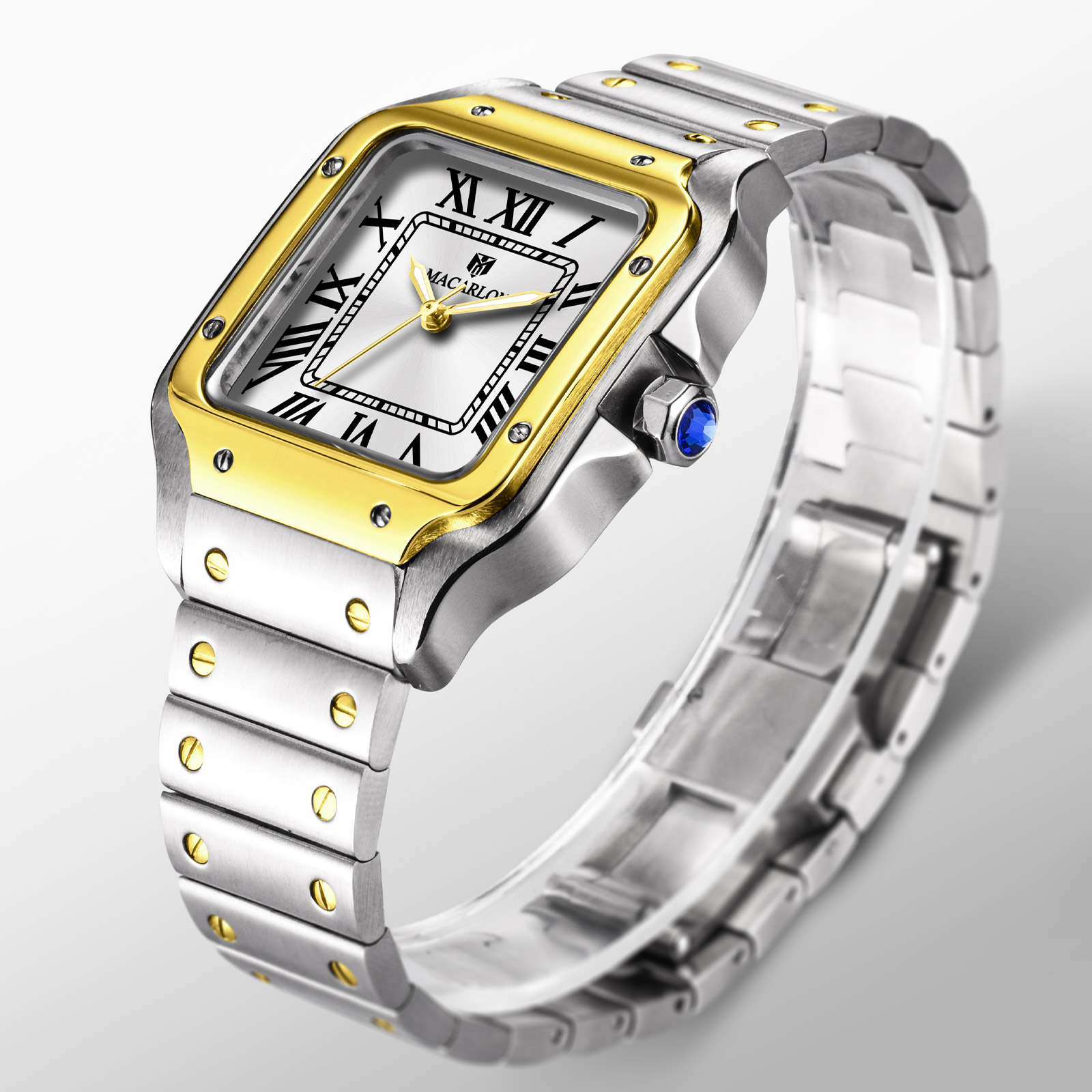 MACARLON Square Men's Automati - огляд і ціна Luxury Watch In China