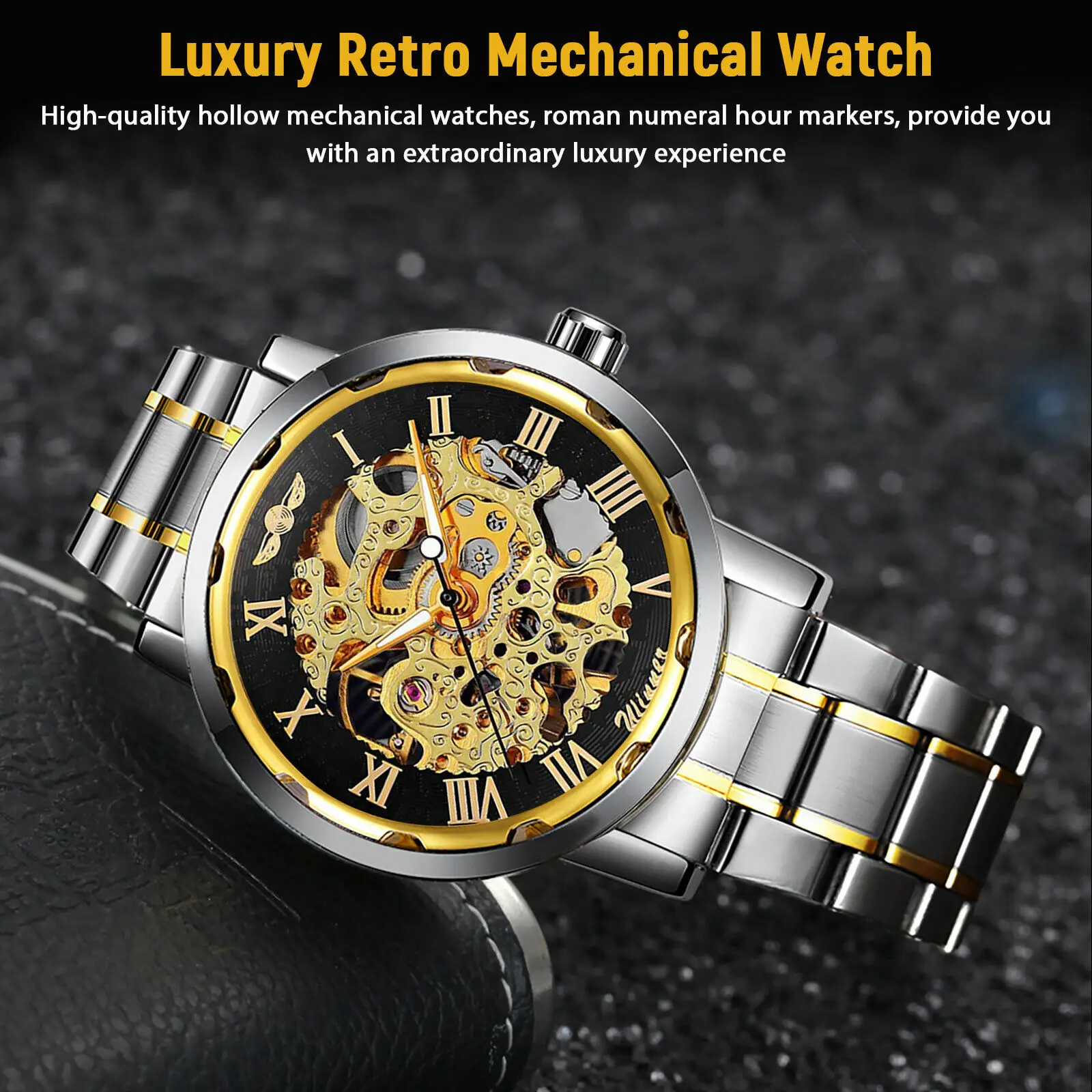 Men's Stainless Steel Strap Ro - огляд і ціна Luxury Watch Nice