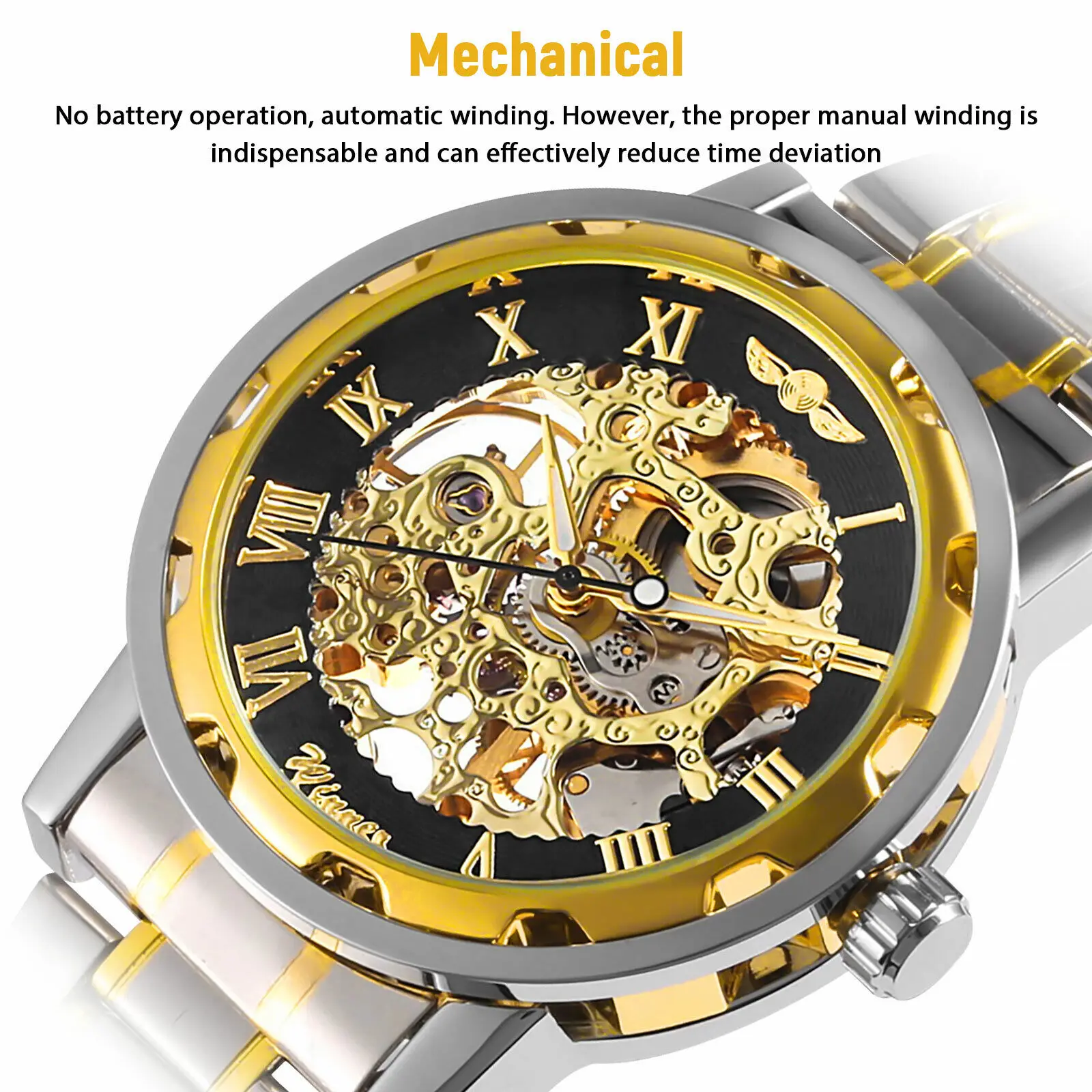 Men's Stainless Steel Strap Ro - огляд і ціна Luxury Watch Nice