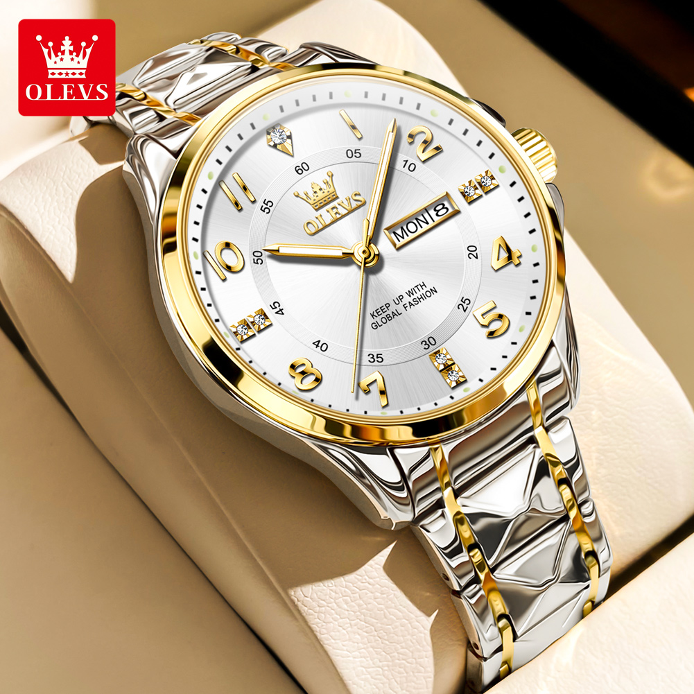 OLEVS Brand original wristwatc - огляд і ціна Luxury Watch With Arabic Numerals