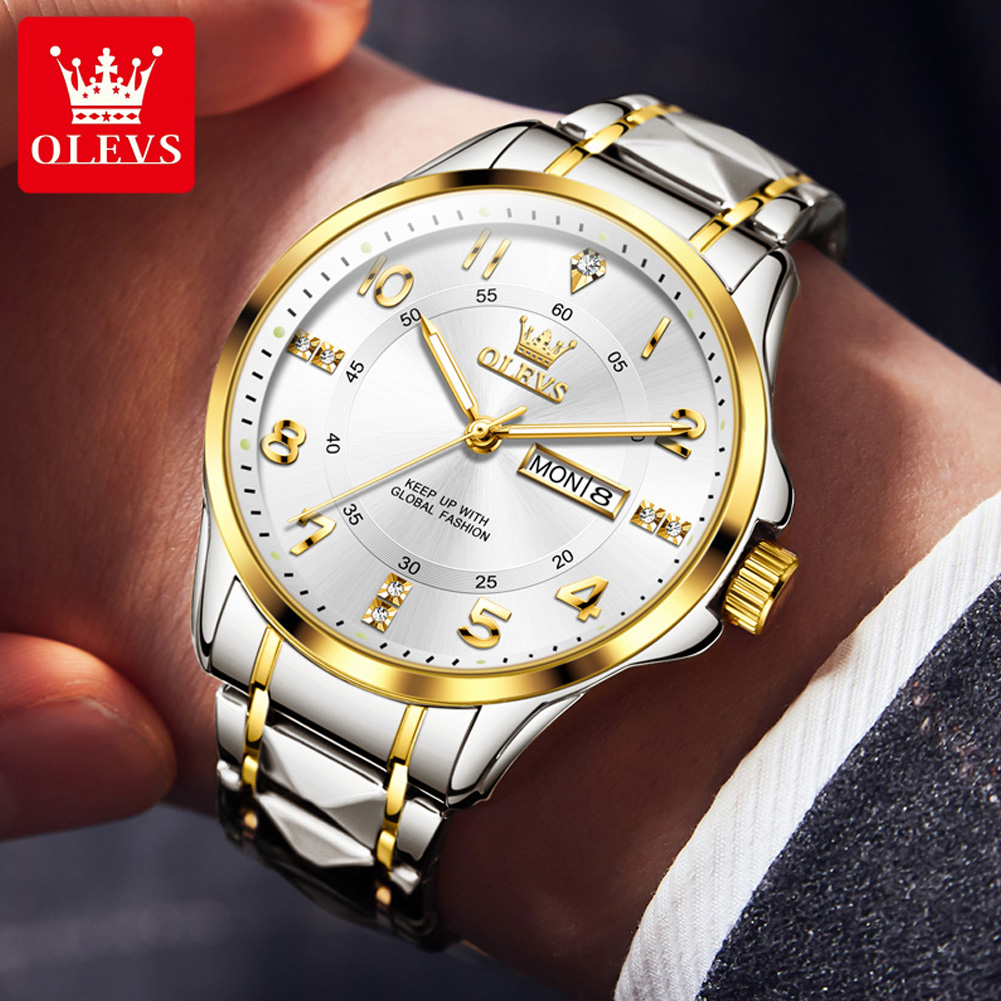 OLEVS Brand original wristwatc - огляд і ціна Luxury Watch With Arabic Numerals