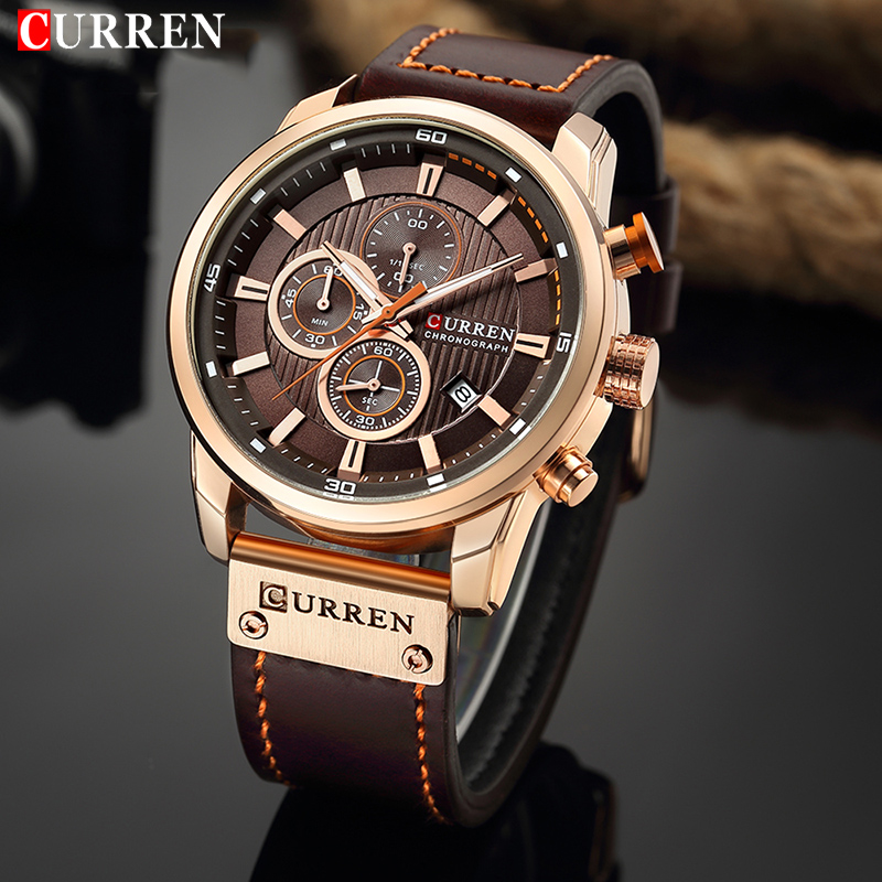 CURREN Brand Watch Men Leather - огляд і ціна Luxury Watch Cartier