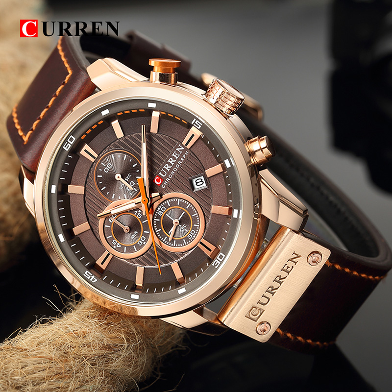 CURREN Brand Watch Men Leather - огляд і ціна Luxury Watch Cartier