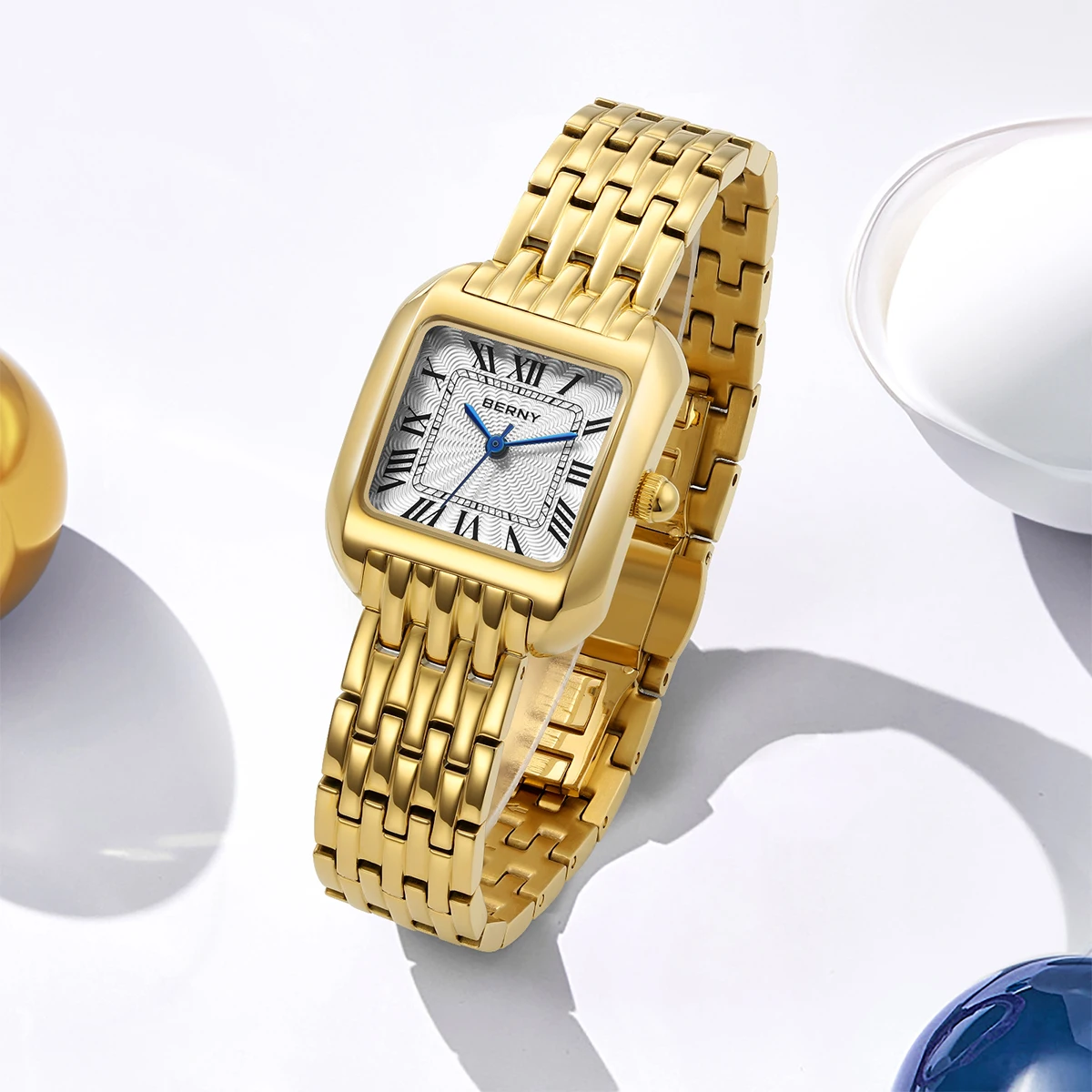 BERNY Square Gold Watch For Wo - огляд і ціна Luxury Watch Cartier