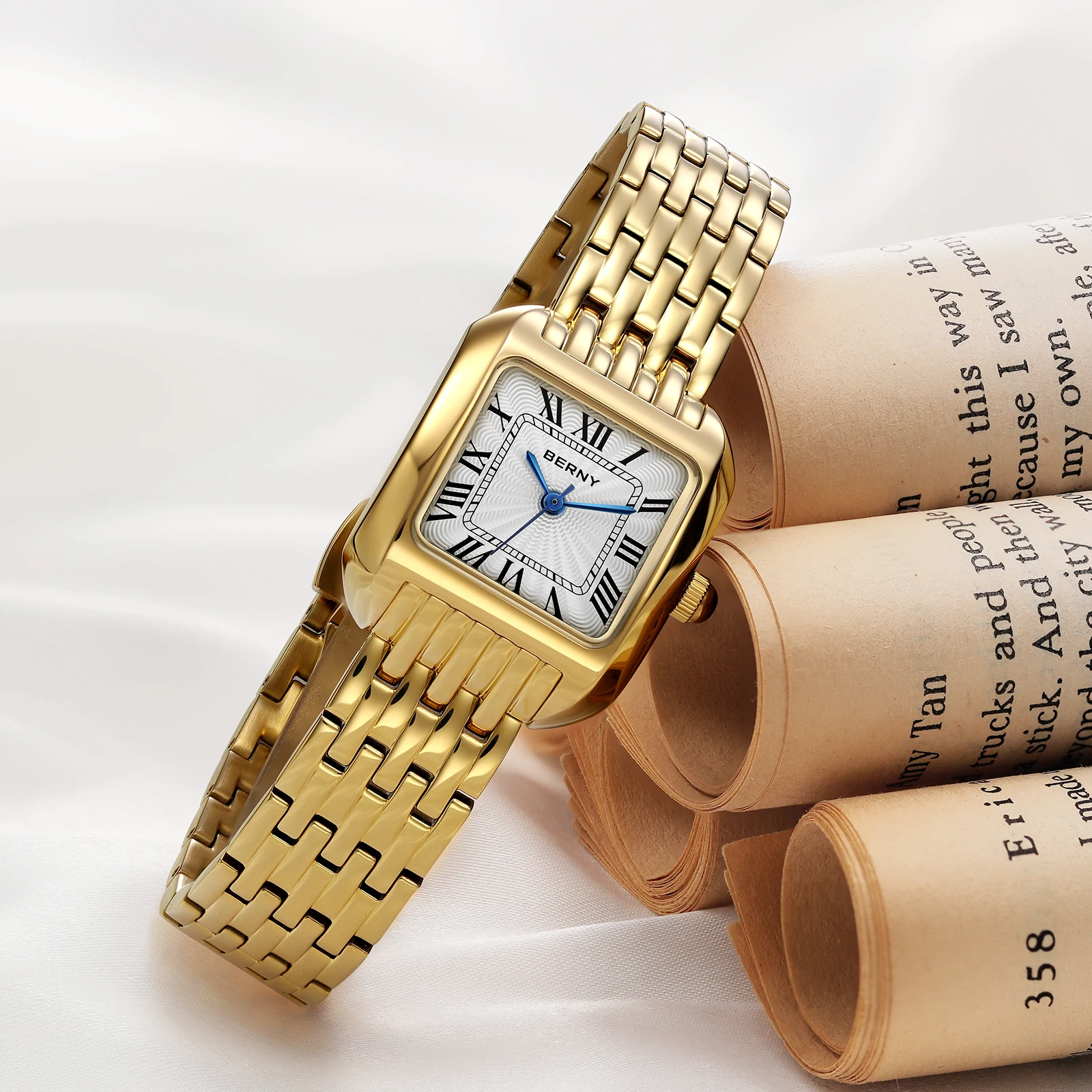 BERNY Square Gold Watch For Wo - огляд і ціна Luxury Watch Cartier