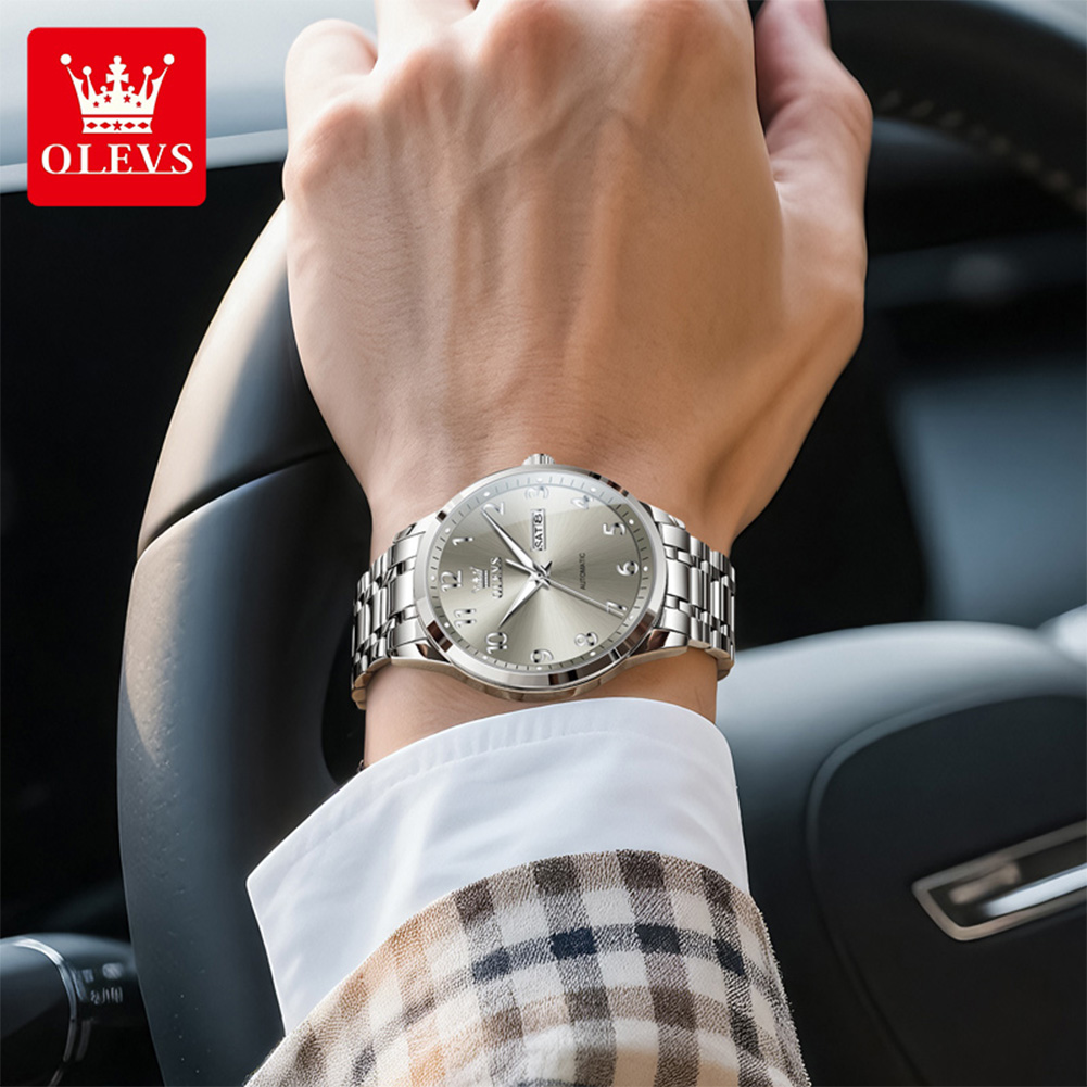 OLEVS automatic watch for man  - огляд і ціна Luxury Watch With Arabic Numerals